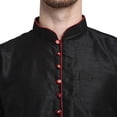thumbnail image 3 of Men's Kurta Pant Set Silk Blend Comfortable Indian Dress Kurta Pant Set Party Wear, 3 of 5