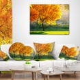 thumbnail image 3 of Designart Beautiful Autumn Season in Forest - Landscape Printed Throw Pillow - 18x18, 3 of 4