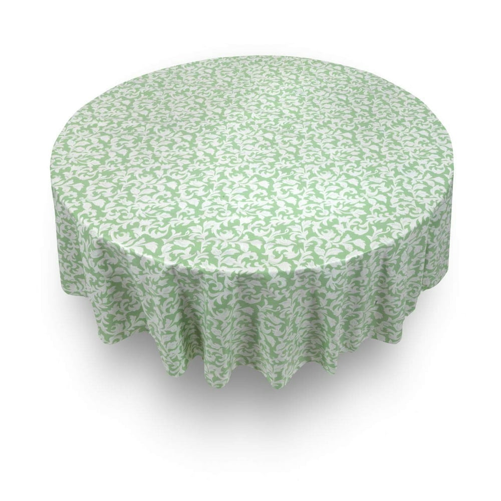 Ben & Jonah 70" Round Vinyl Tablecloth with Flannel Backing, Parttern