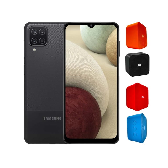 Smartphone Samsung Galaxy A12 Nacho 64Gb 4Gb RAM Negro Desbloqueado (+ Bocina Mobime)