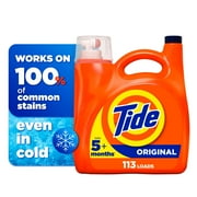 Tide Liquid Laundry Detergent, Original, 113 Loads, 149 fl oz, HE Compatible