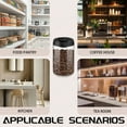 thumbnail image 7 of Sekonow Vacuum Coffee Canister for Coffee Bean Storage, 1.2L/40.6oz Airtight Coffee Storage Container, Glass Manual Vacuum Seal Coffee Container with Scoop, 7 of 7
