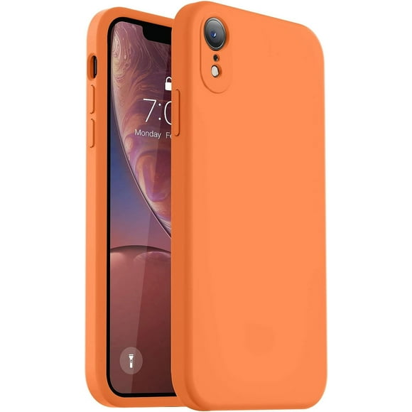 Compatible with iPhone XR Case, Upgraded Liquid Silicone with [Square Edges] [Camera Protection] [Soft