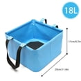 thumbnail image 3 of Cubo De Agua Plegable De 18L, Cubo Cuadrado Plegable Para Acampar, Cubo De Pesca Resistente Y Duradero Para Exteriores, Para Senderismo, Picnic Methold HA035278-00, 3 of 6