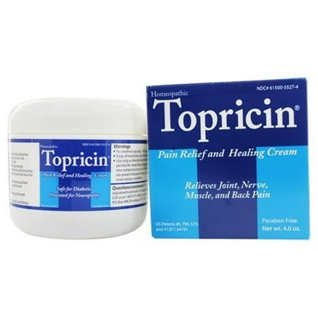 Topricin Anti-Inflammatory Pain Relief and Healing Cream - 4 oz. by Topical BioMedics (pack of