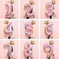 thumbnail image 3 of TERGAYEE Digital Crown Foil Number Balloons,Aluminum Film 32 Inch Gradient Color Digital Balloon, for Party Decoration Baby Birthday Shower Wedding Anniversary Balloon Themed Party Decoration, 3 of 5
