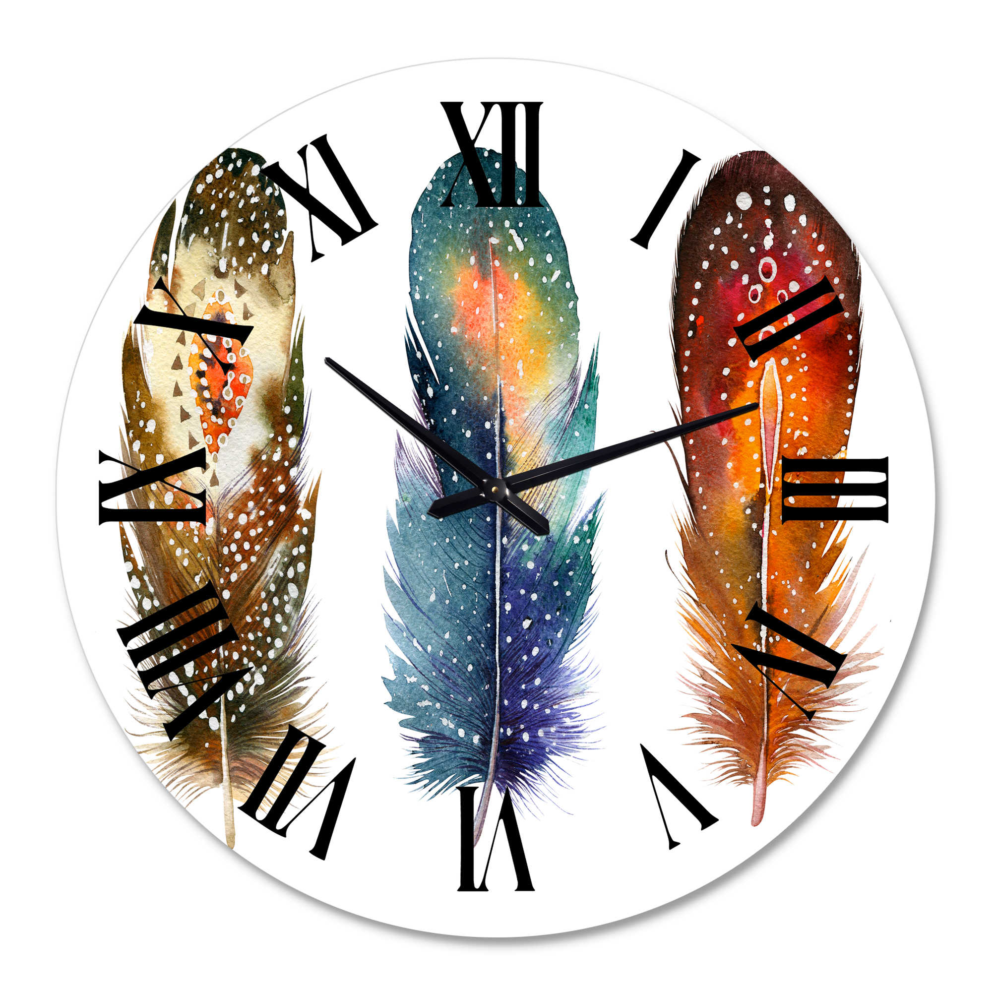 Designart 1 in Quartz Traditional Wall Clock