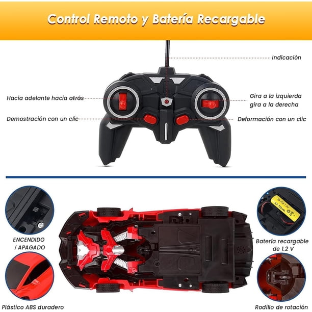 INNOTOY Coche de Control Remoto Transformable en Robot, Coches RC con Luces 2,4 GHz, Escala 1:18 Rotación de 360° Juguetes Robot, Regalos de Cumpleaños para Niños (Verde Claro INNOTOY Coche de Control Remoto Transformable en Robot, Coches RC con Luces 2,4 GHz, Escala 1:18 Rotación de 360° Juguetes Robot, Regalos de Cumpleaños para Niños (Verde Claro