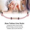 thumbnail image 3 of Eyebrow Ruler, Foldable Eyebrow Makeup Makeup Bow Microblading Line Marker Ruler Reusable Ruler Bow  For  Eyebrow Ruler With Strings, 3 of 8