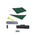 thumbnail image 2 of Wosthever Toldo de soporte para tienda de campaña, carpas de lona plegables multifunción, refugio solar a prueba de lluvia, fácil carpas Verde 3x4Conjunto de cortinas, 2 of 6