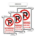 thumbnail image 3 of No Parking Personalized Your Own Choice Hours Custom Designs Aluminum Metal Sign 12"x18", 3 of 5