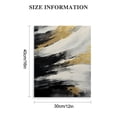 thumbnail image 3 of Acheng Black and Gold Abstract Wall Art Black and White Canvas Wall Decor Modern Framed Artwork for Living Room Bedroom Office Décor Ready to Hang 12x16 in, 3 of 5