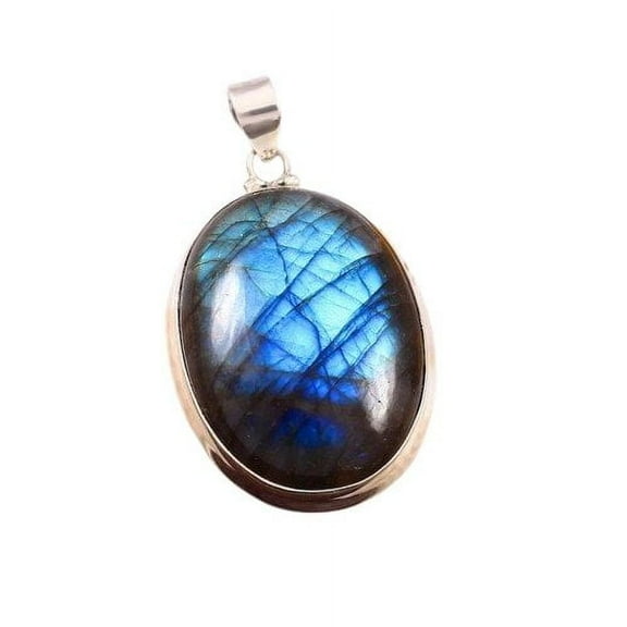 Labradorite 925 Sterling Silver Pendant Jewelry Labradorite Birthstone Handmade Chakra Alignment Pendant For Necklaces Women Christmas Gift