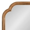 thumbnail image 3 of Kate and Laurel Glenby Transitional Scalloped Wall Mirror, 24 x 36, Rustic Brown, Wooden Farmhouse Bathroom Mirror with Rounded and Stepped Frame Profile, 3 of 7