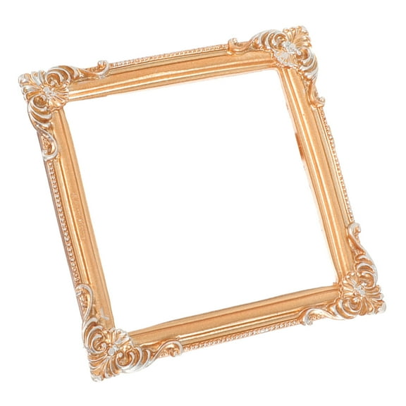 MLINS Miniature Vintage Picture Frame Small Resin Photo Frame European Style Picture Frame Decor Tabletop Photo Frame Ornament Diy Photo Display Frame Decor