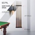 thumbnail image 4 of 6 Pool Cue Rack, Billiard Stick Holder Wall Mount, Pool Table Rods Clip, 4 of 7