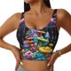 thumbnail image 1 of Balery Colorful Mushroom Sujetadores deportivos con espalda cruzada para mujer, acolchados, sin costuras, de alto impacto, ideales para yoga, gimnasio, entrenamiento y fitness.-Medium, 1 of 8