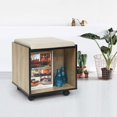 thumbnail image 1 of Topcobe Pouf de Rangement Pliable Pouf, Table Basse Cube Carrée Polyvalente pour Salon de Chambre à Coucher, Pouf Pouf Boîte de Rangement Tabourets de Siège de Salon avec Roues, 1 of 6