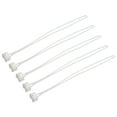 thumbnail image 6 of Uxcell Ceramic Silicone 12-250V 2A 20cm Long Bulb Socket White 5 Count, 6 of 6