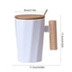 thumbnail image 3 of Wood Handle Ceramic Mug Office Mugs Holiday Event Gift Mugs, 3 of 6