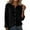 Black, variant on Womens Cotton Gauze Button Down Shirts Long Sleeve Casual Loose Fit V-Neck Breathable Tee Summer Spring Tunic Tops
