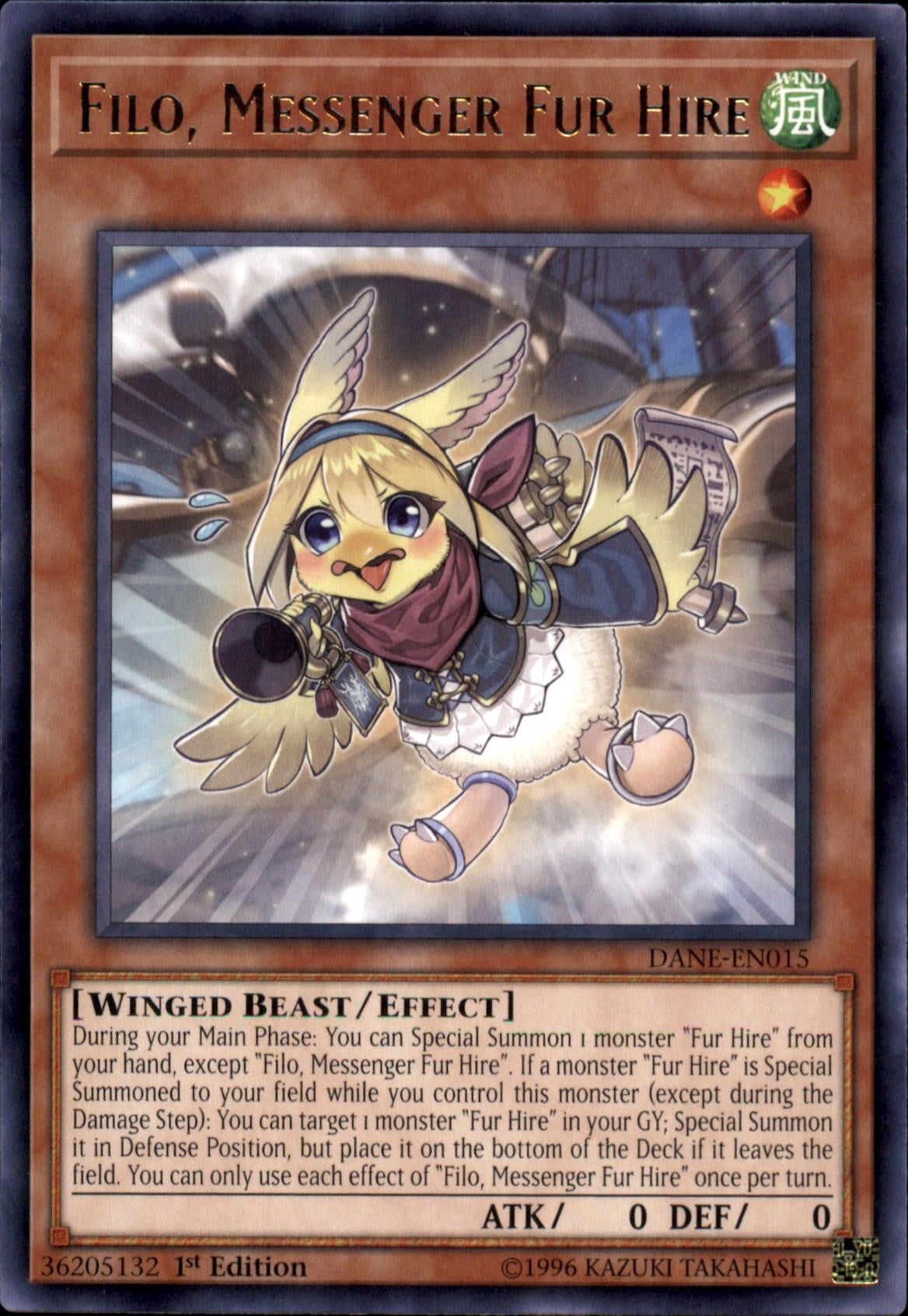 YuGiOh Dark Neostorm Filo, Messenger Fur Hire DANE-EN015 - Walmart.com