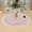 Pink, variant on RuiJiao Premium Soft Christmas Tree Skirt 35cm, Durable Polyester and Spandex, Pink/White, Festive Holiday Decor for Tree Base and Gifts