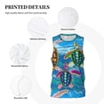thumbnail image 6 of Easygdp Little Sea Turtles Men's Mesh Basketball Jersey Quick Drying Sleeveless Shirts Fitted Muscle Tank Tops Sport Round Neck T-Shirt - Large, 6 of 9