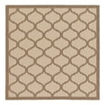 thumbnail image 3 of Unique Loom Outdoor Trellis Collection Area Rug - Moroccan (6' 1" Square Beige and Brown/Beige), 3 of 7