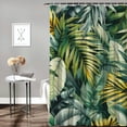 thumbnail image 2 of GOSMITH Tropical Palm Leaves Banana Jungle Leaf Seamless Floral Shower Curtain for Bathroom Decoration White, 2 of 7