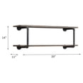 thumbnail image 3 of ACME Brantley Wall Rack in Antique Oak and Sandy Gray, 3 of 3