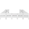 thumbnail image 3 of Meridian Furniture Nizuc Sectionnel Modulaire de Patio Extérieur Blanc, 3 of 8
