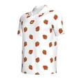 thumbnail image 4 of Wukai Hand Drawn Strawberry Men’s Polo Shirts,Quick-Dry Athletic Shirt,Classic Fit Shirts-Large, 4 of 8