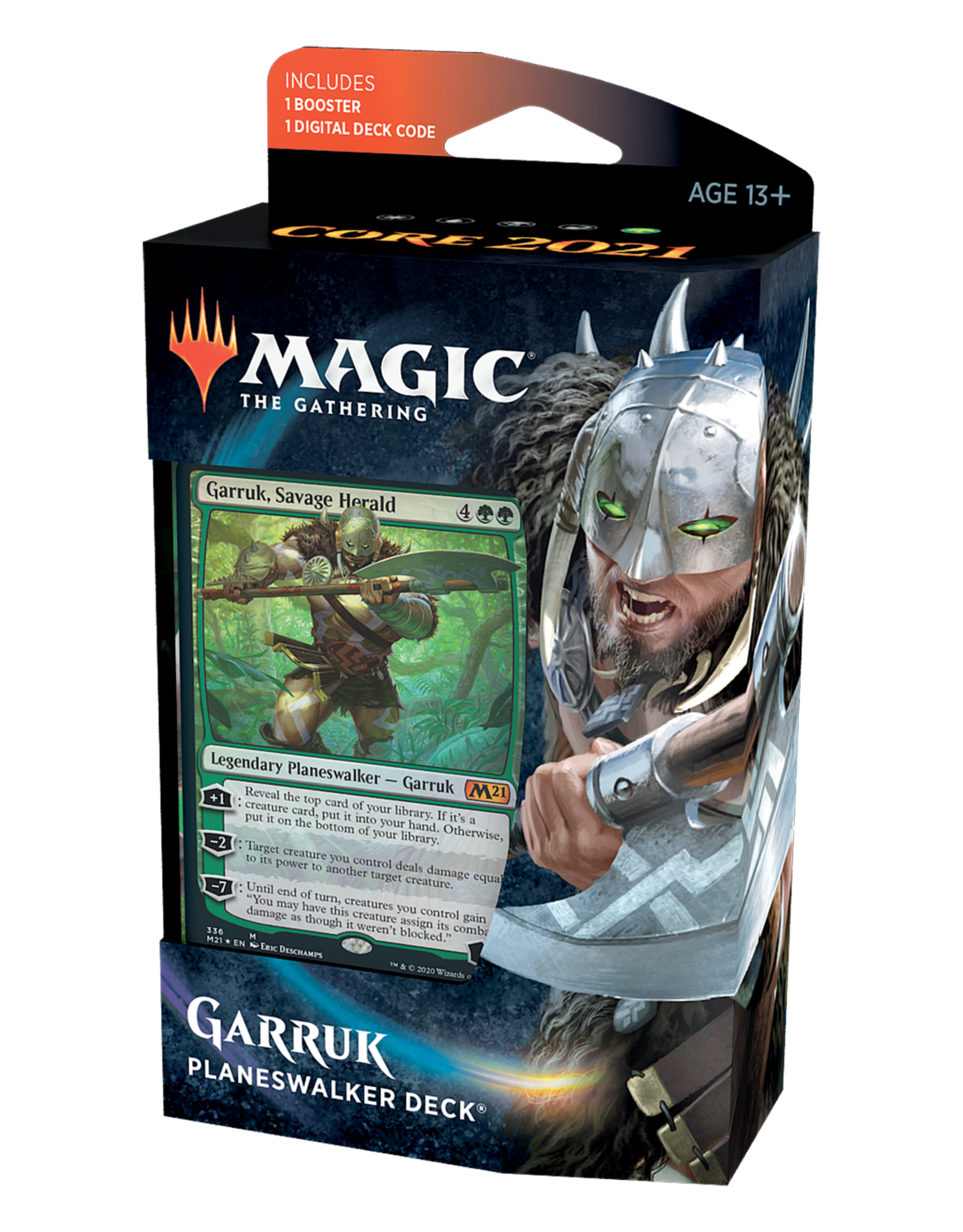 Magic The Gathering Planeswalker Deck Core Set 2021 M21 Garruk 60 Magic The Gathering Planeswalker Deck Core Set 2021 M21 Garruk 60