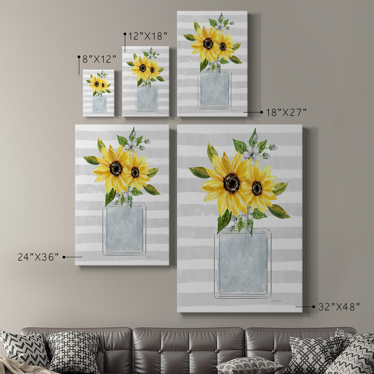 Sunflower Perfume I Premium Gallery Wrapped Canvas - Ready to Hang