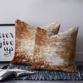 thumbnail image 2 of Pillow Covers 18x18 Set of 2, Vintage Red Brown Square Throw Pillow Covers for Couch/Sofa/Living Room, Retro Oil Painting Abstract Art Decorative Soft Pillowcases for Couch Throw Pillows, 2 of 7