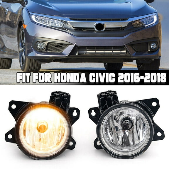 Suitable for 2016 2017 2018 2019 2020 2021 for Honda Civic Halogen Fog Light Driving Light -