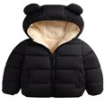 thumbnail image 1 of Manteau d'Hiver pour Bébé à Capuche Manches Longues Fermeture Éclair Chaud, 1 of 6