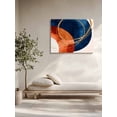 thumbnail image 5 of Navy Blue Burnt Orange Wall Art for Living Room,Canvas Picture Wall Decor for Bathroom Bedroom,Boho Art Modern Geometric Painting Artwork for Office Kitchen Hallway Dining Room Home Decor 24"x32", 5 of 8