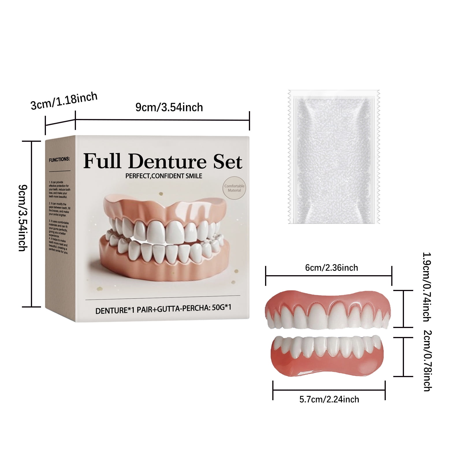 Alvantor Cosmetic Tooth Modification Kit for Smile Enhancement & Home Use
