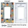thumbnail image 3 of Yayeee Rocker Switch Wall Plate 1-Gang 4.6"x2.9" Home Decorative Outlet Cover, Cute Acorns Pattern, 3 of 6