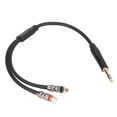 thumbnail image 2 of Cable RCA dual a 635 mm cable OFC Conductor HiFi estéreo de 10 pies RCA dual profesional a cable de 1/4 de pulgada para estudio Fugacal Otros, 2 of 8