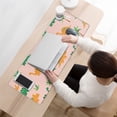 thumbnail image 3 of Long Mouse Pads for Desk,Pink Cartoon Dinosaurs Palms Pattern Desk Mats on Top Of Desks, Desk Mouse Pad Extra Large with 3mm Non-Slip Base and Stitched Edge for Gaming,Office,Work,Home 31.5"x11.8", 3 of 6
