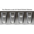 thumbnail image 2 of Gannon Irish Coat of Arms Pint Glasses - Set of 4 (Sand Etched), 2 of 2