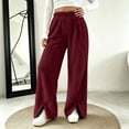 thumbnail image 2 of BLCHUNen Lounge pants for Women Fleece Plush Casual Elastic Waist Homewear Sleep Winter Pajamas with Pockets, 2 of 9