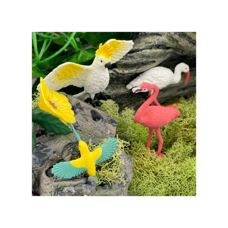 Safari Ltd. Exotic Birds TOOB - 10 Figurines: Parakeet, Quetzal
