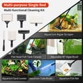 thumbnail image 3 of UPETTOOLS Aquarium Cleaning Tool 6 in 1 Algae Scraper Scrubber Pad Adjustable Long Handle Fish Tank Brush Cleaner Set, 3 of 10