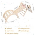 thumbnail image 5 of 3-in-1 Indoor Gym Playset for Children, Indoor Playground Climbing Toys with Triangle & Ramp & Arch for Toddlers & Kids (18m-6yrs), 5 of 7