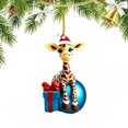 thumbnail image 4 of 2D Christmas Cartoon Giraffe Christmas Tree Hanging Decorations Christmas Decorations 2024 Acrylic Material 2D Flat Design, 4 of 6