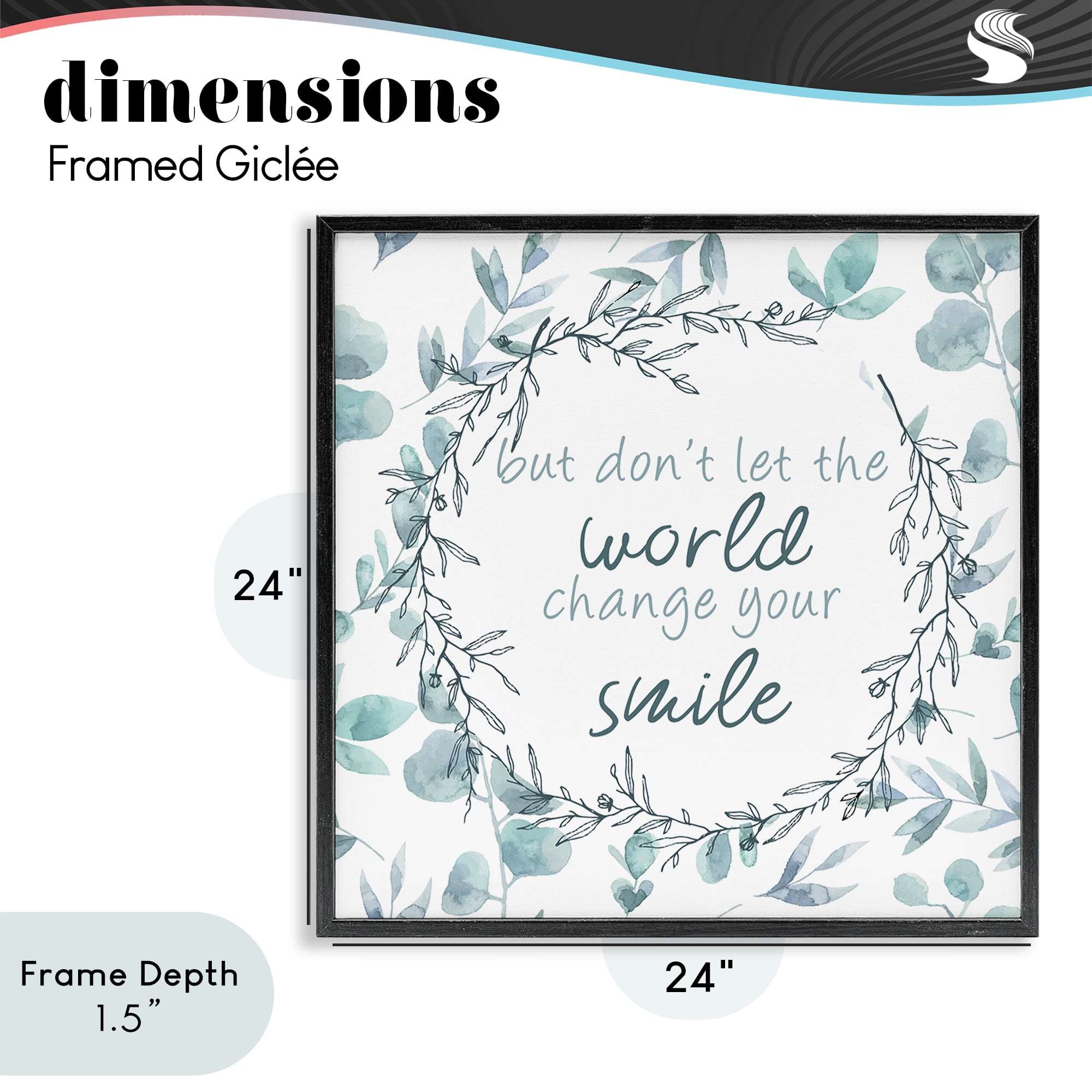 Stupell Industries Don't Let The World Change Black Framed Giclee Art, design by Kim Allen